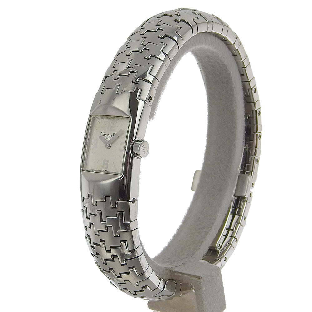 Dior Watches Quartz D96-100 Stainless Steel Silver Diophyllic White dial Women Used Authentic