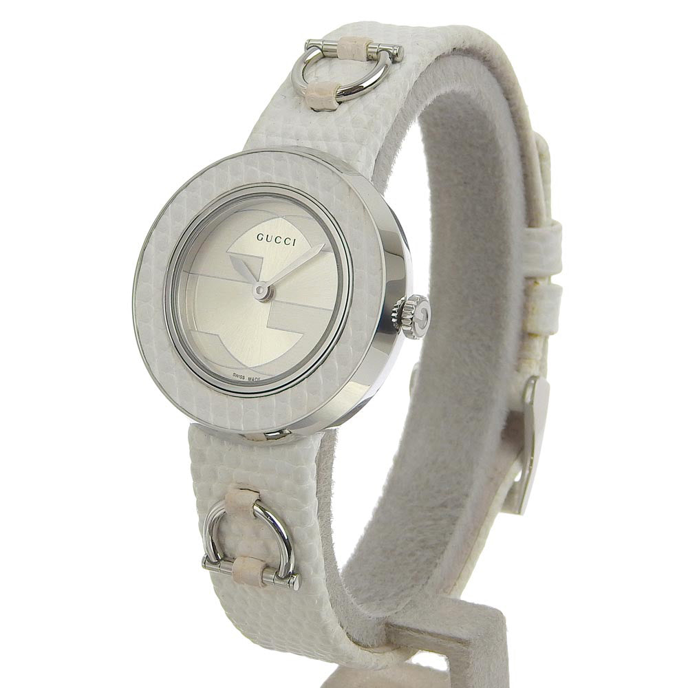 GUCCI Watches Quartz 129.5 Stainless Steel Silver U play Silver dial Women Used Authentic