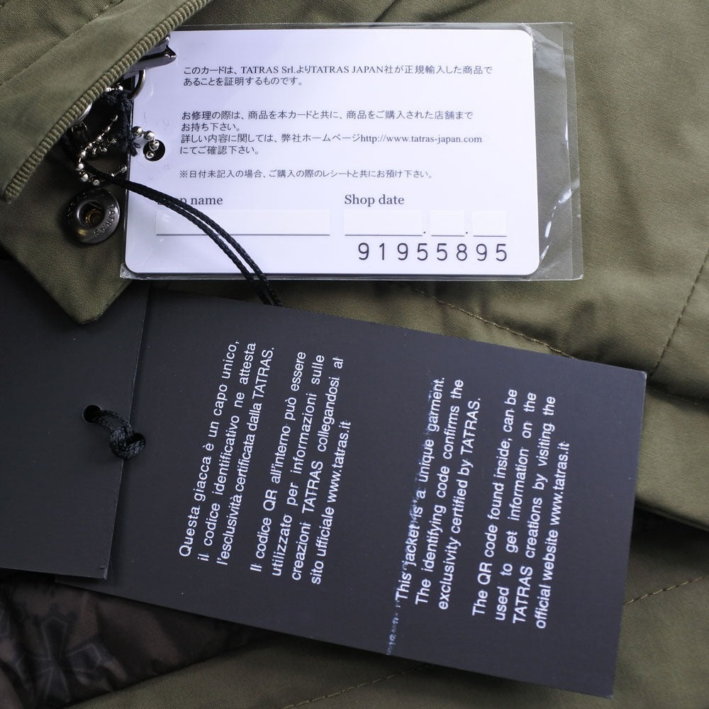 TATRAS Military coat Cotton, Polyester khaki mens 03 175/96A Used Authentic