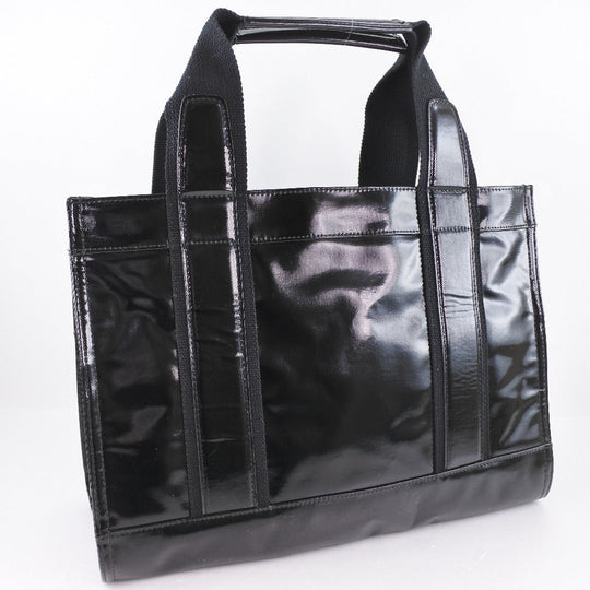 Tory Burch Handbag enamel black Women Used Authentic