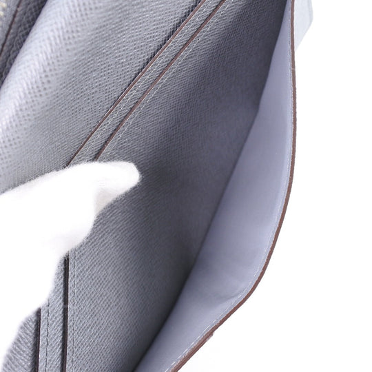 LOUIS VUITTON Long Wallet Purse M32653 Taiga gray Portefeuille Brazza mens Used Authentic