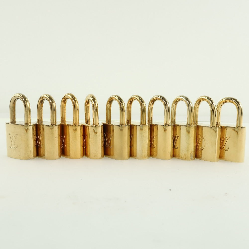 LOUIS VUITTON Cadena brass gold 10 pieces set Padlock & key Women(Unisex) Used Authentic