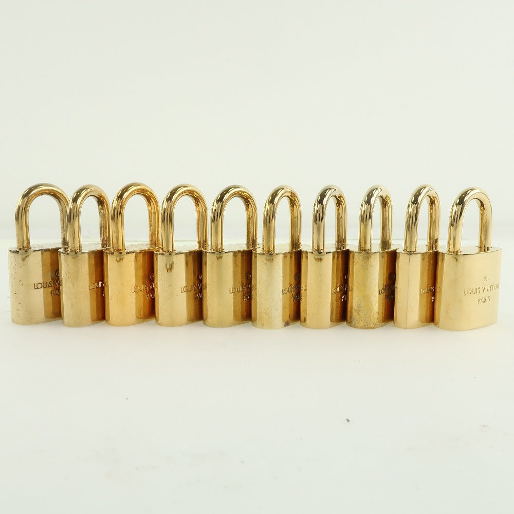 LOUIS VUITTON Cadena brass gold 10 pieces set Padlock & key Women(Unisex) Used Authentic