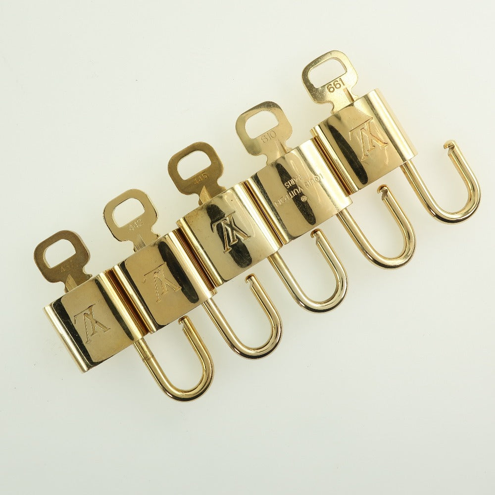 LOUIS VUITTON Cadena brass gold 10 pieces set Padlock & key Women(Unisex) Used Authentic