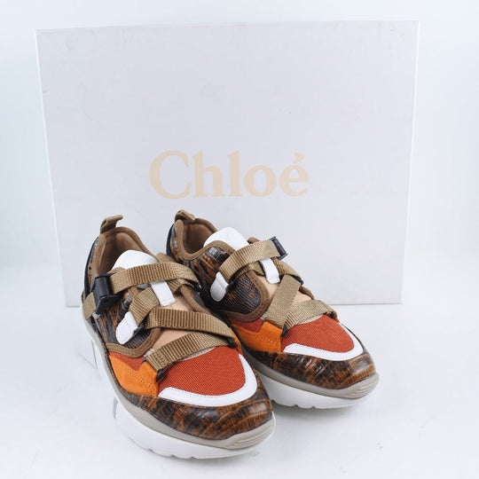 Chloe sneakers CHC18A0511839V36W leather Brown Women 35 Used Authentic