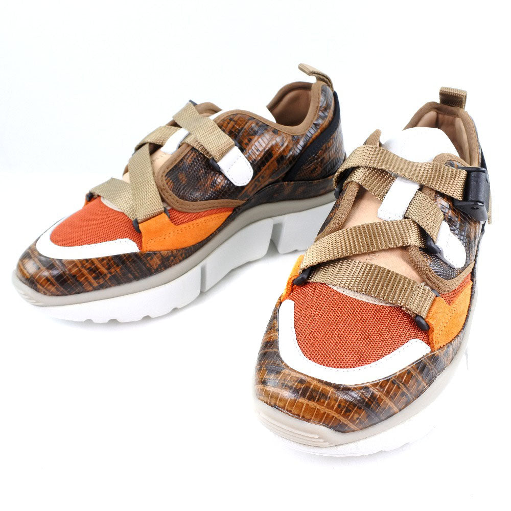 Chloe sneakers CHC18A0511839V36W leather Brown Women 35 Used Authentic