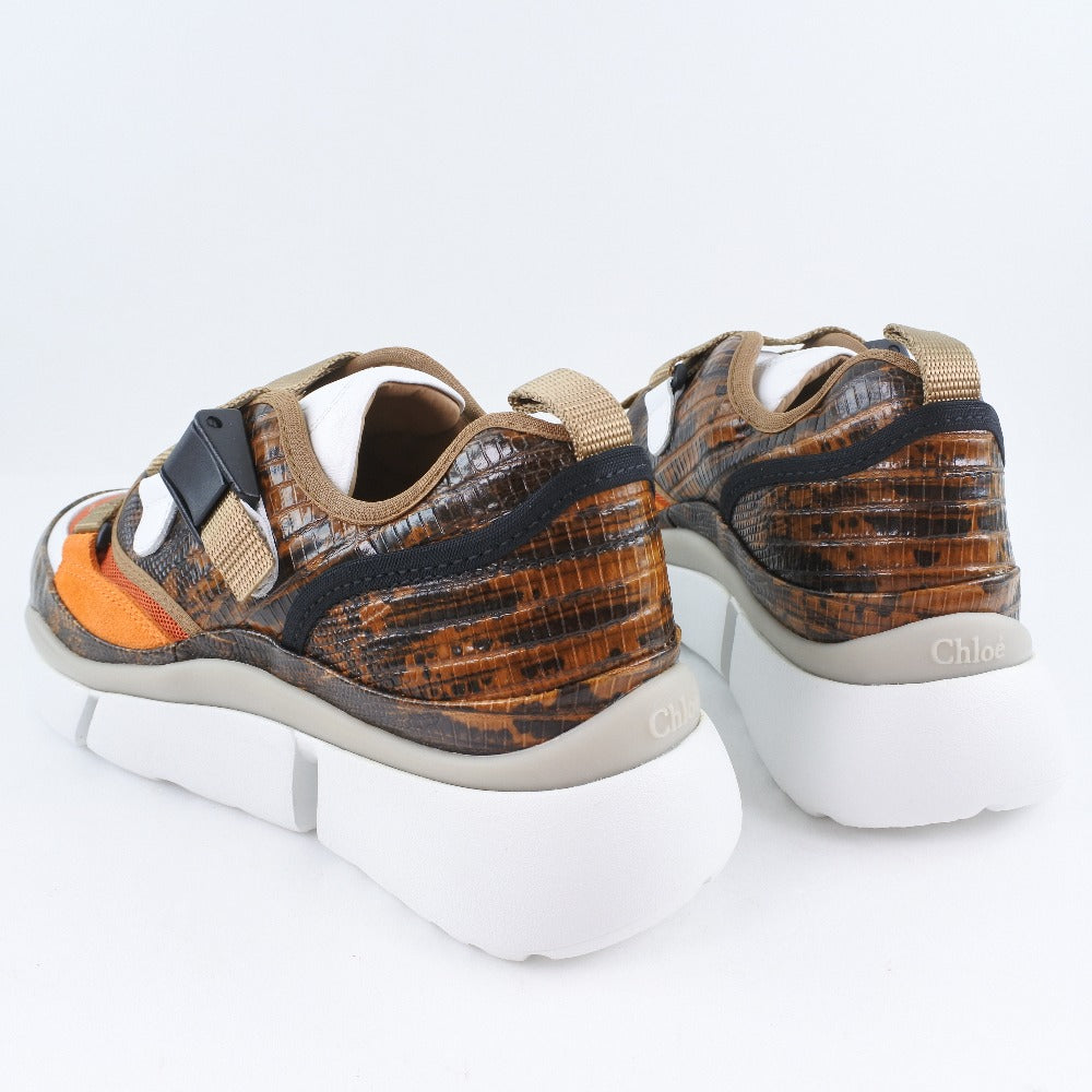 Chloe sneakers CHC18A0511839V36W leather Brown Women 35 Used Authentic
