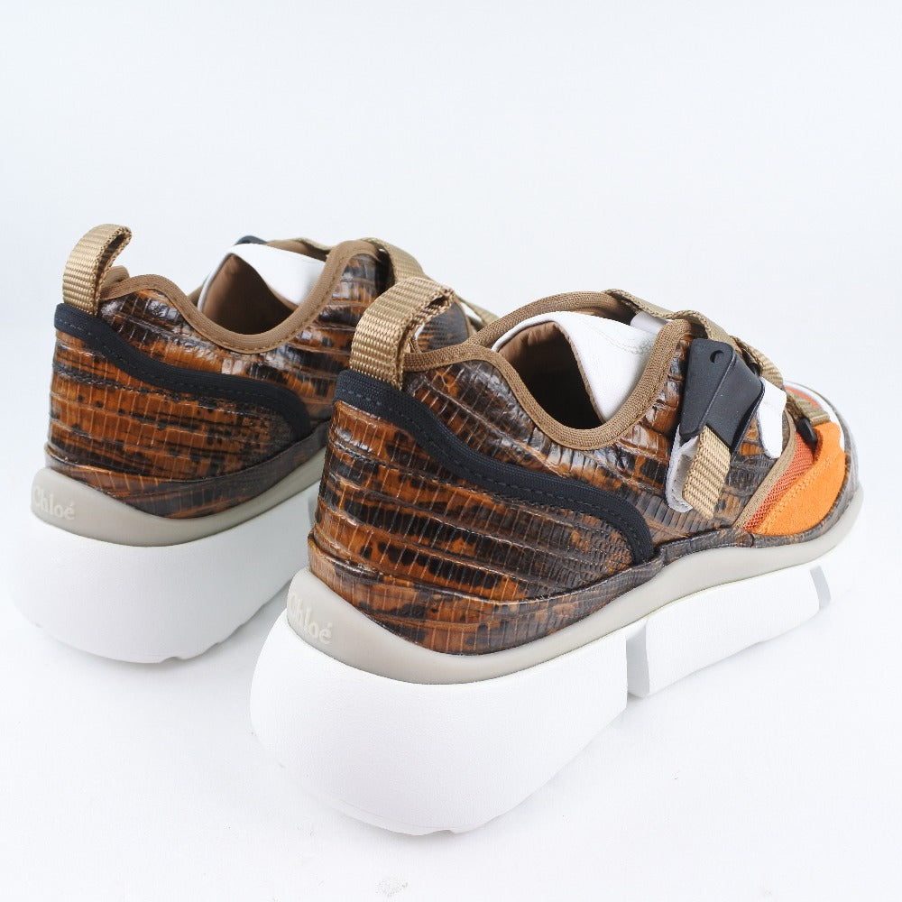 Chloe sneakers CHC18A0511839V36W leather Brown Women 35 Used Authentic