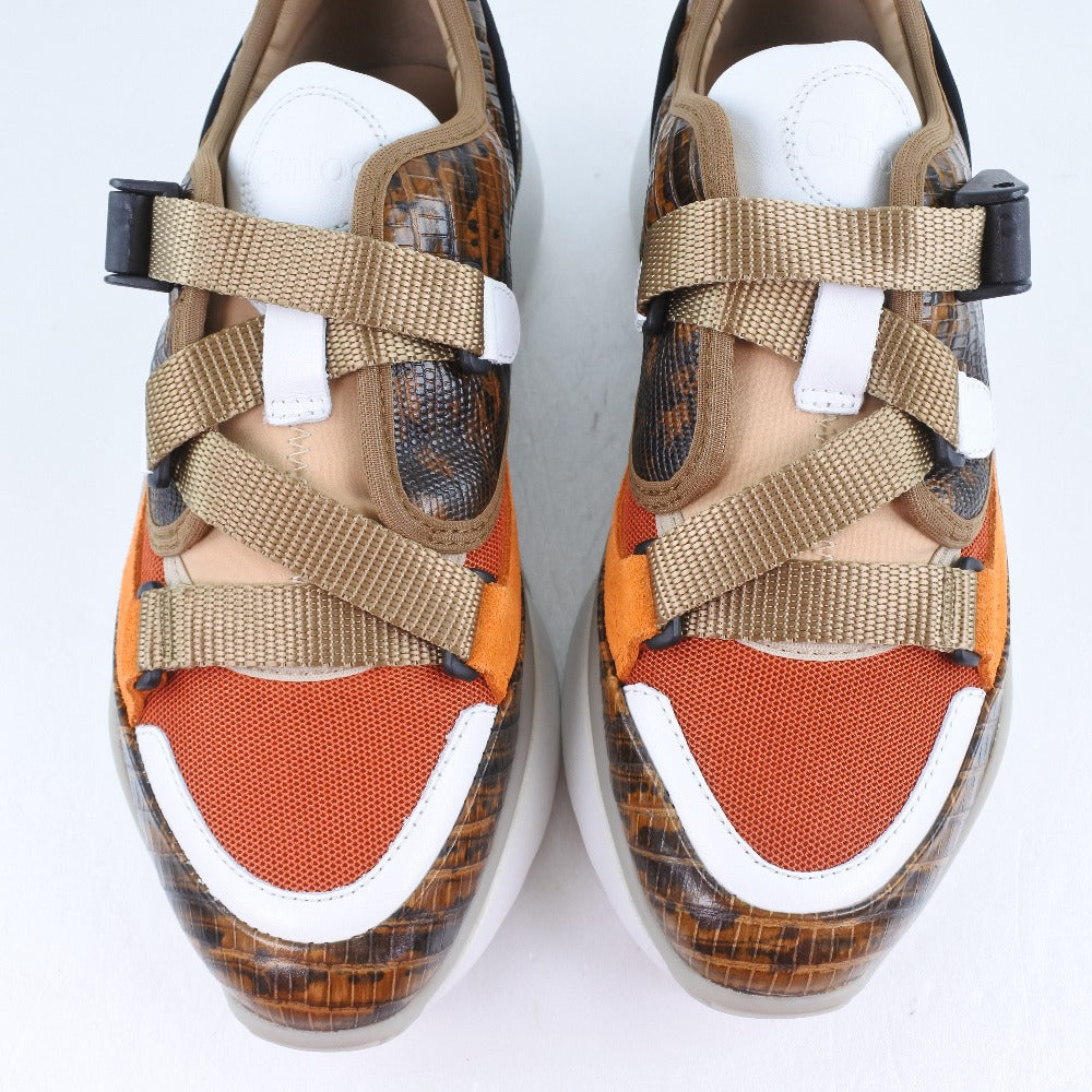Chloe sneakers CHC18A0511839V36W leather Brown Women 35 Used Authentic