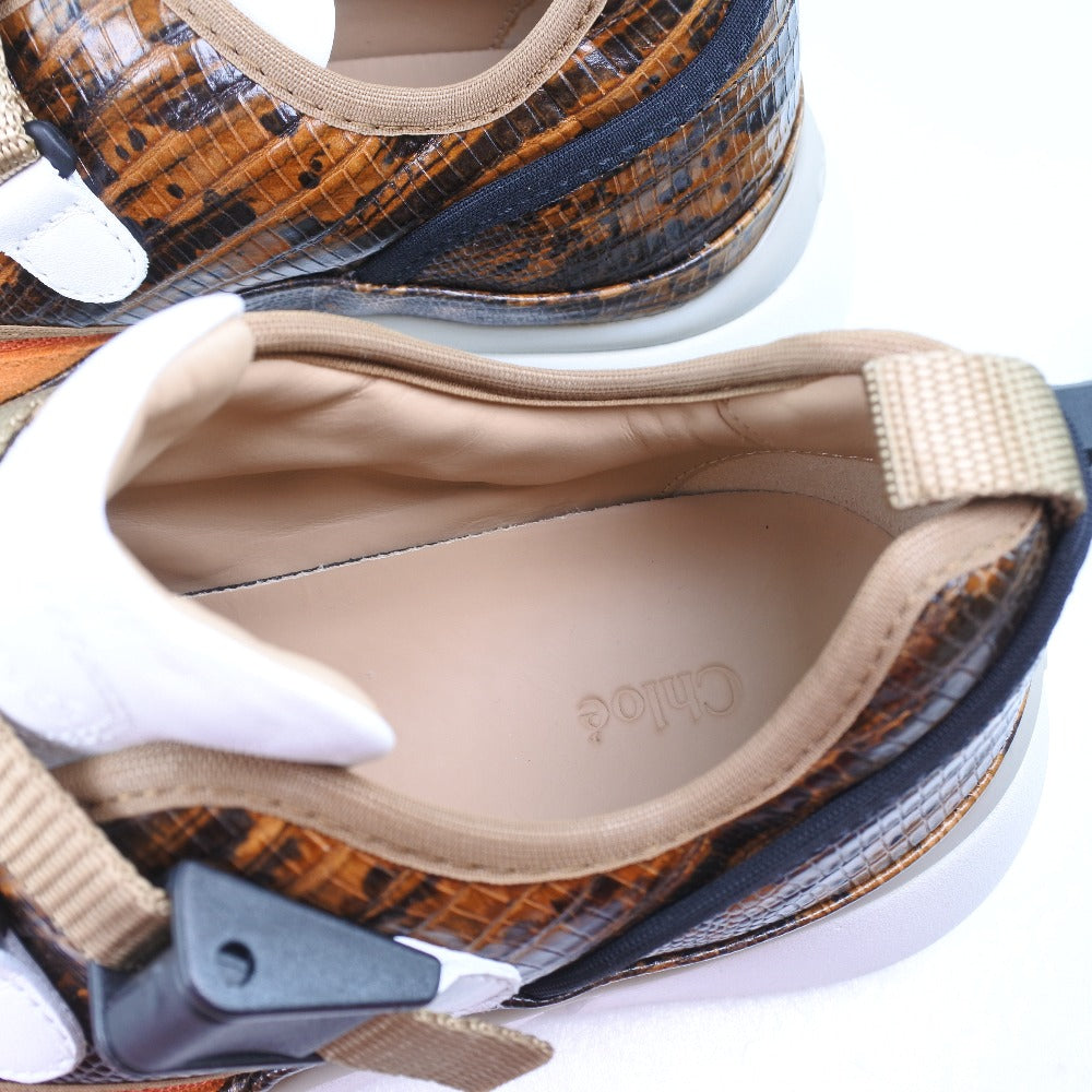 Chloe sneakers CHC18A0511839V36W leather Brown Women 35 Used Authentic