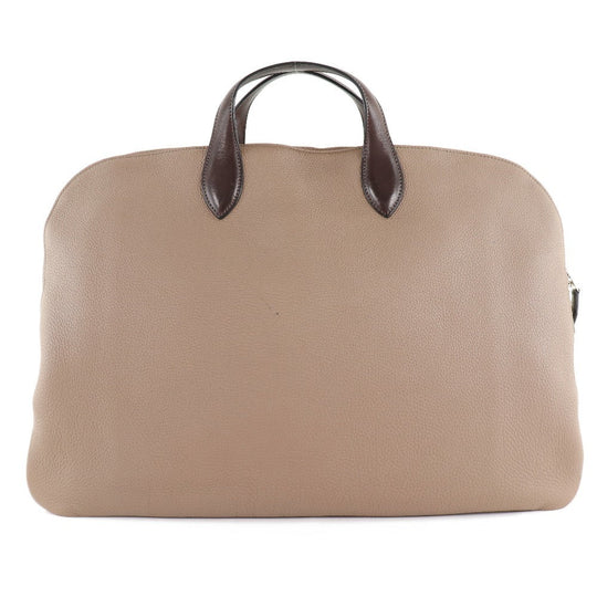 HERMES Business bag Togo Brown Edit Women Used Authentic