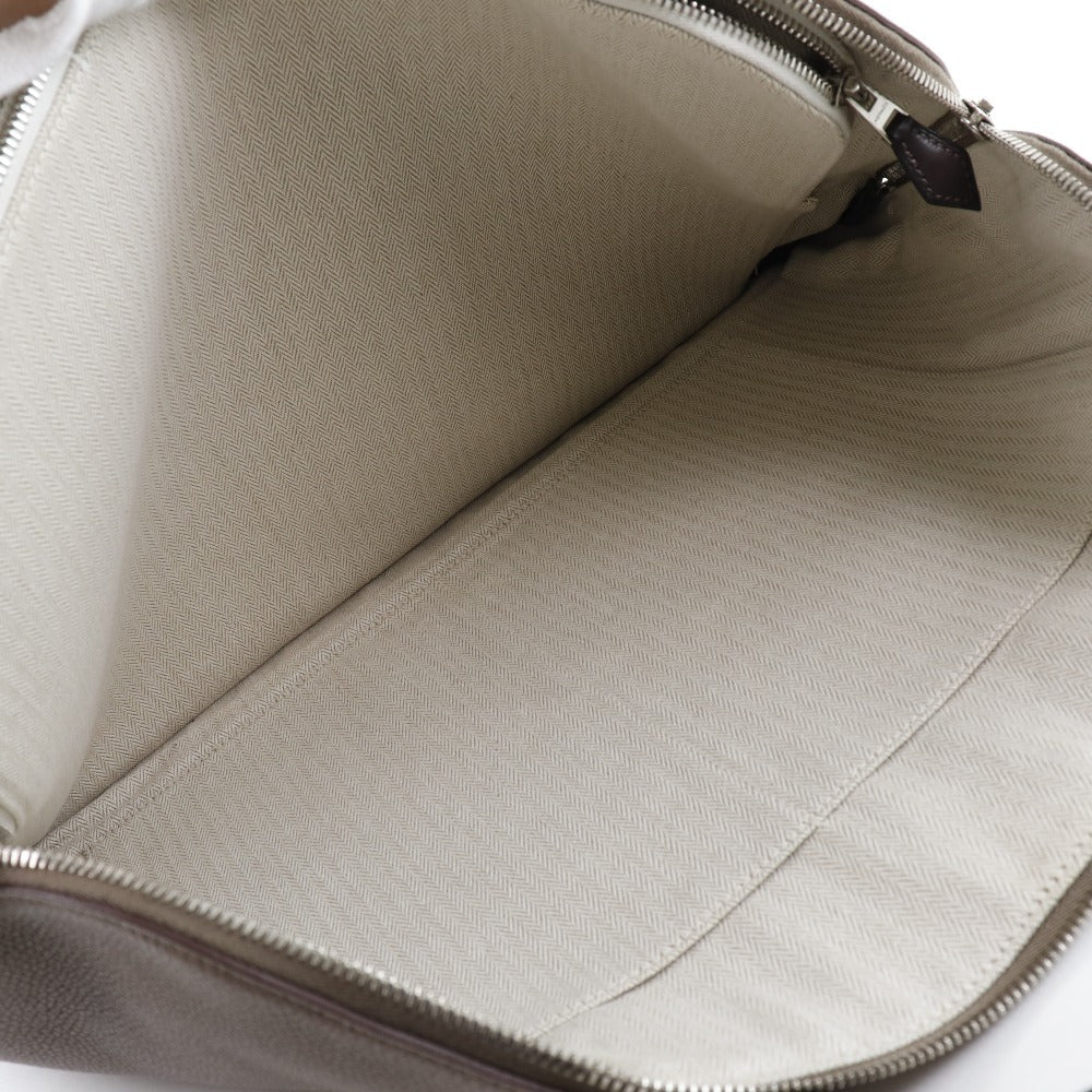 HERMES Business bag Togo Brown Edit Women Used Authentic