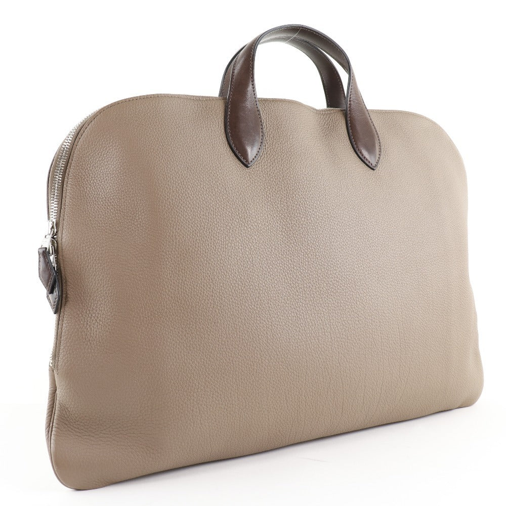 HERMES Business bag Togo Brown Edit Women Used Authentic