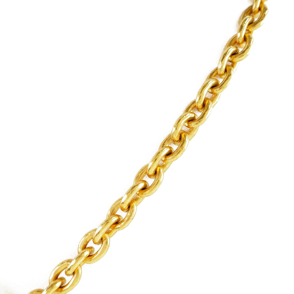 CHANEL Necklace Plated Gold gold vintage Cross bell COCO Mark Women Used Authentic