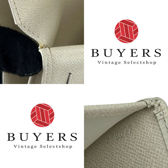 LOUIS VUITTON Tri-fold wallet M5801J Epi Leather white Portefeuille and Koala Women Used Authentic