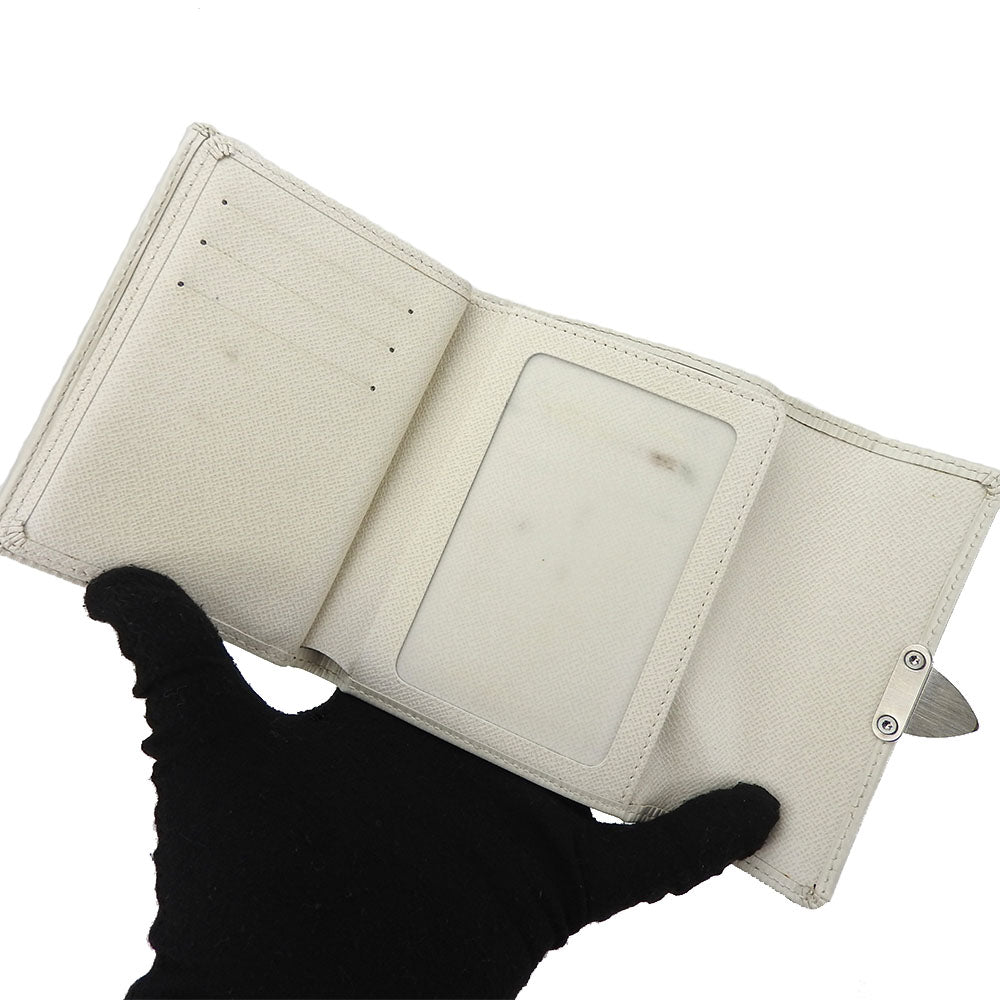 LOUIS VUITTON Tri-fold wallet M5801J Epi Leather white Portefeuille and Koala Women Used Authentic