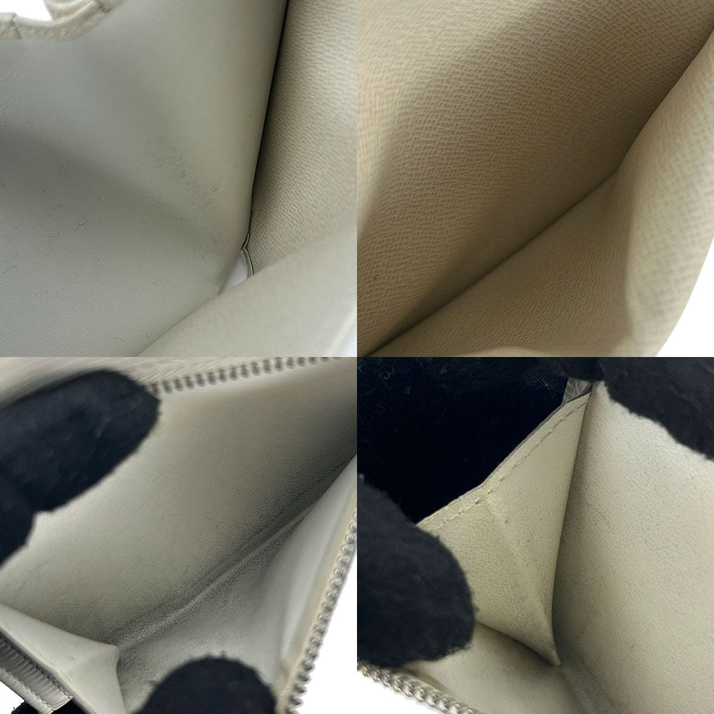 LOUIS VUITTON Tri-fold wallet M5801J Epi Leather white Portefeuille and Koala Women Used Authentic