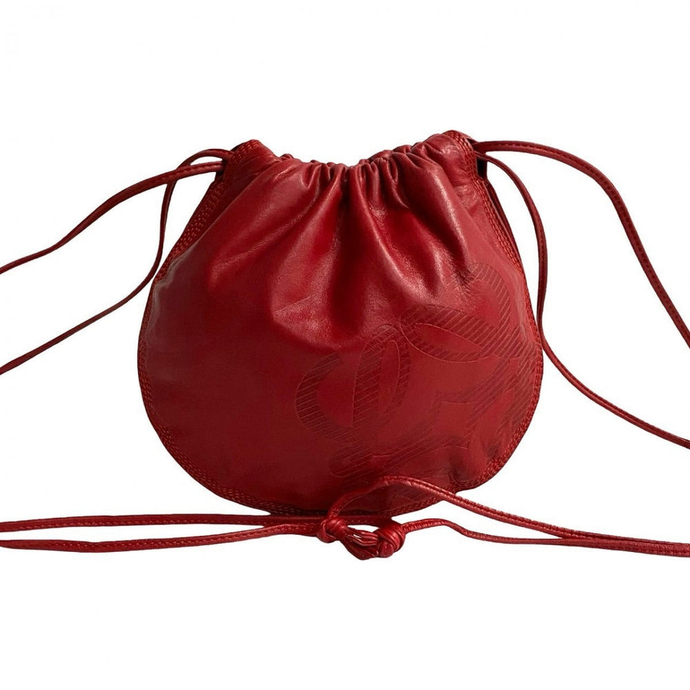 LOEWE Shoulder Bag leather Red