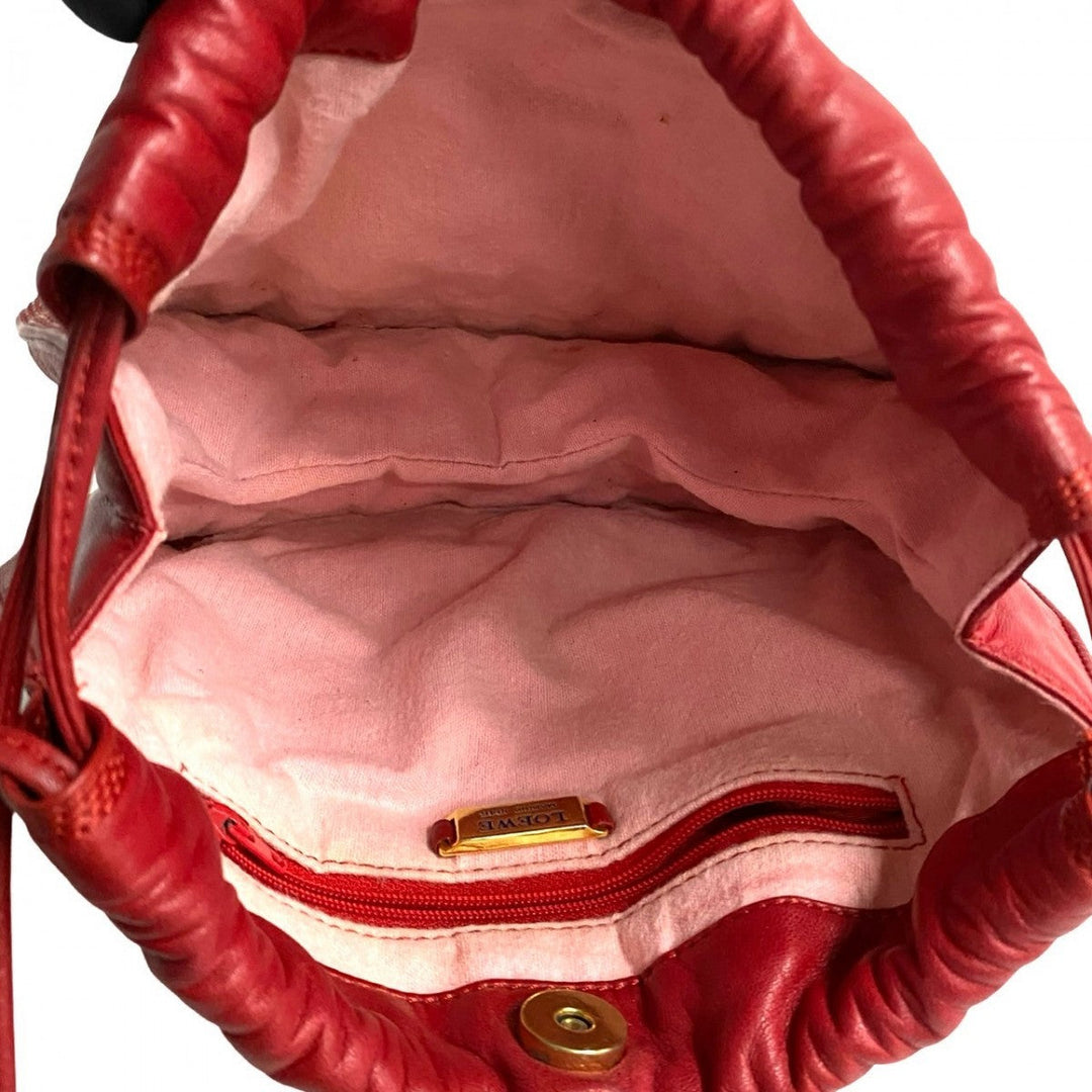 LOEWE Shoulder Bag leather Red