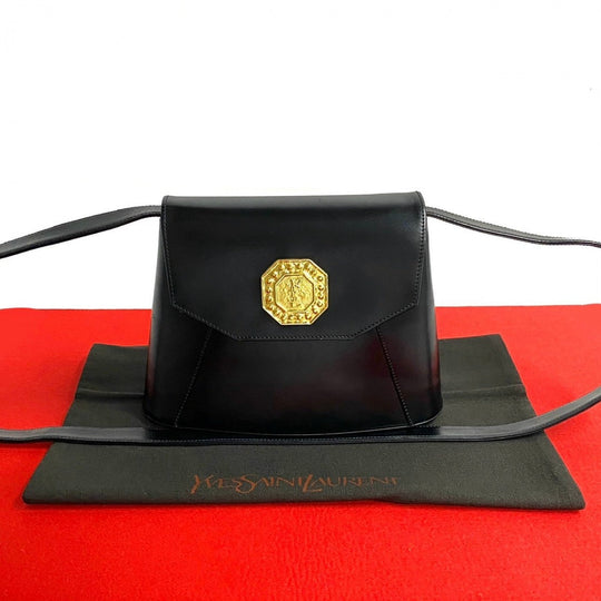 YVES SAINT LAURENT Shoulder Bag leather black