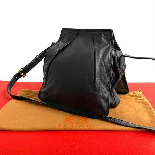 LOEWE Shoulder Bag leather black