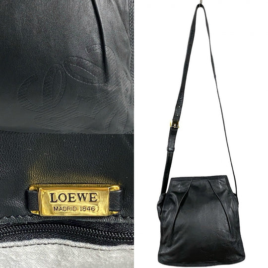 LOEWE Shoulder Bag leather black