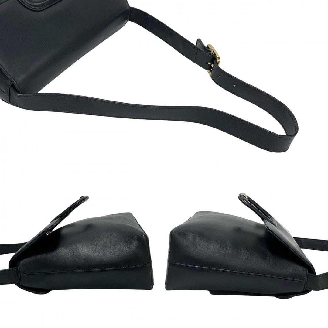 GUCCI Shoulder Bag leather Navy