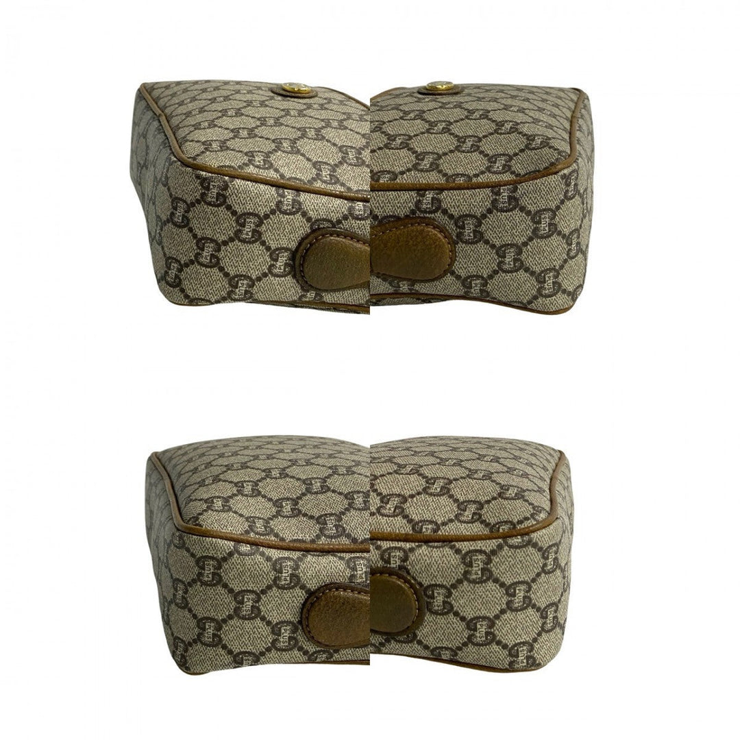 GUCCI Shoulder Bag leather Brown Old Gucci