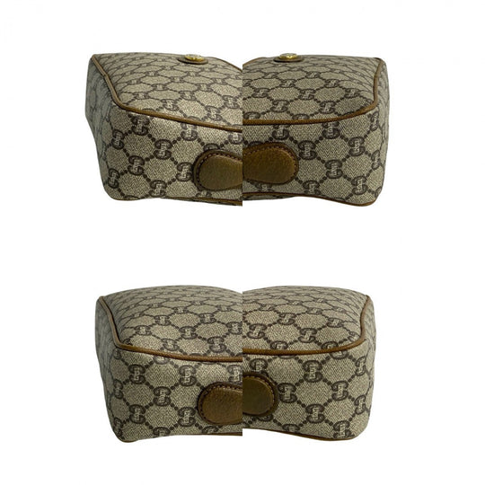 GUCCI Shoulder Bag leather Brown Old Gucci
