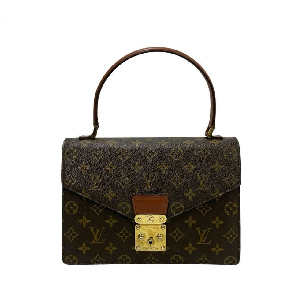LOUIS VUITTON Handbag leather Brown Monogram Concorde
