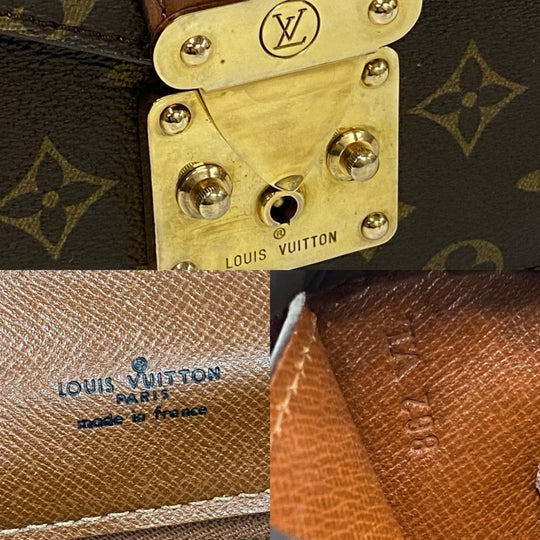 LOUIS VUITTON Handbag leather Brown Monogram Concorde
