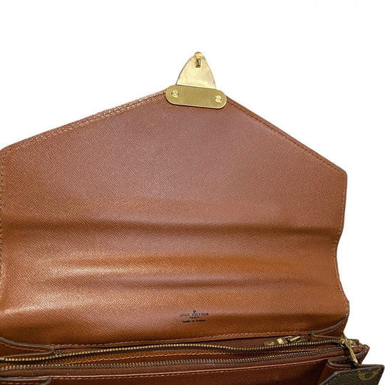 LOUIS VUITTON Handbag leather Brown Monogram Concorde