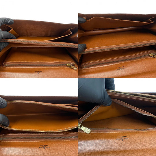 LOUIS VUITTON Handbag leather Brown Monogram Concorde