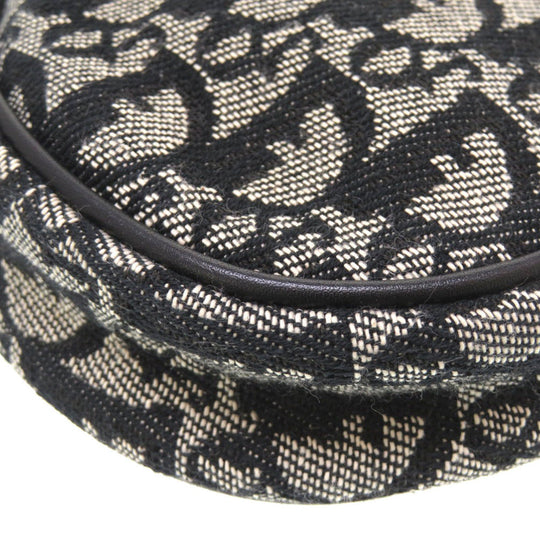 Christian Dior Pouch canvas black Saddle pouch Trotter Women Used Authentic