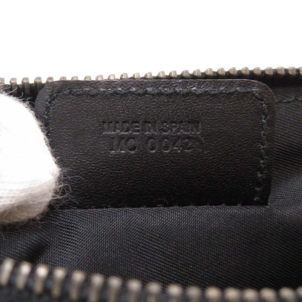 Christian Dior Pouch canvas black Saddle pouch Trotter Women Used Authentic