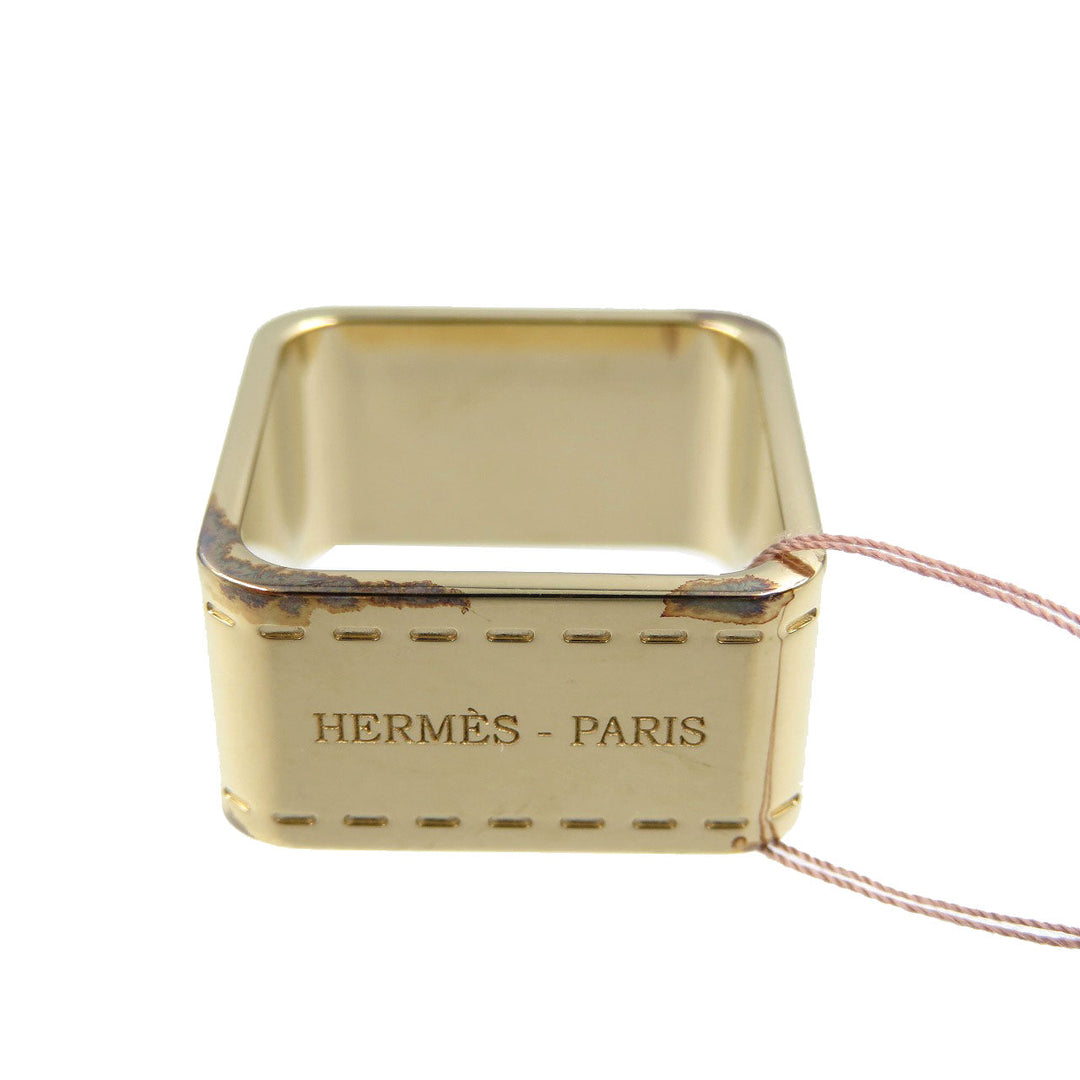 HERMES Scarf ring metal gold Boulduk Women(Unisex) Used Authentic
