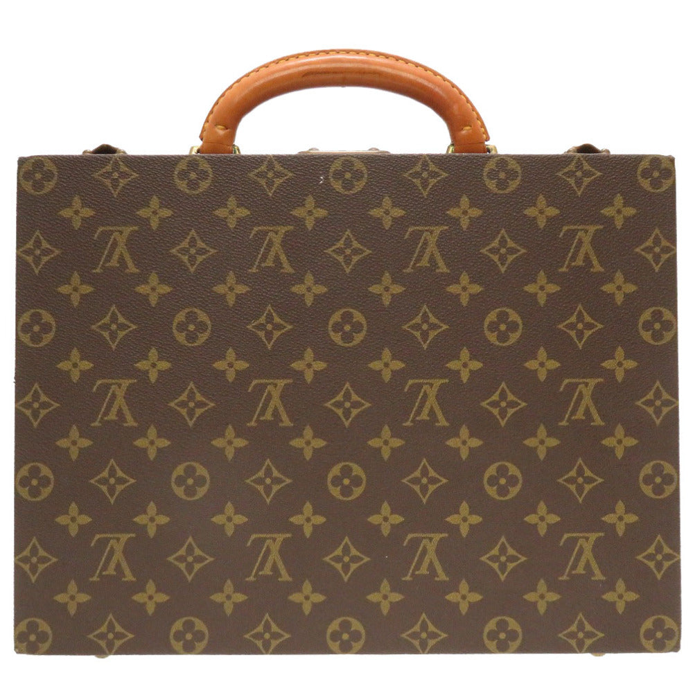 LOUIS VUITTON Business bag M47120 Monogram canvas Brown Monogram Boite Bijou Jewelry Case unisex(Unisex) Used Authentic