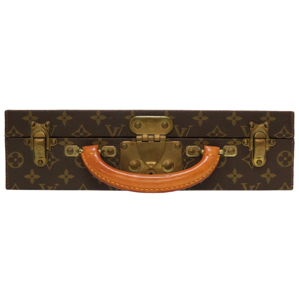 LOUIS VUITTON Business bag M47120 Monogram canvas Brown Monogram Boite Bijou Jewelry Case unisex(Unisex) Used Authentic