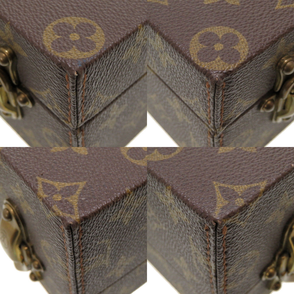 LOUIS VUITTON Business bag M47120 Monogram canvas Brown Monogram Boite Bijou Jewelry Case unisex(Unisex) Used Authentic