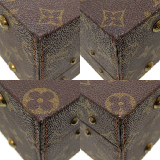 LOUIS VUITTON Business bag M47120 Monogram canvas Brown Monogram Boite Bijou Jewelry Case unisex(Unisex) Used Authentic