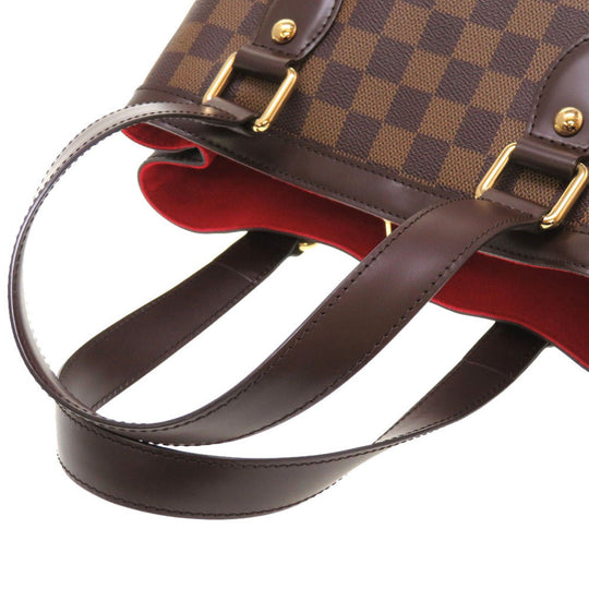 LOUIS VUITTON Handbag N51205 Damier canvas Brown Damier Ebene HamsteadPM Women Used Authentic