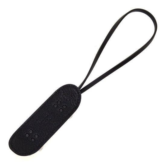 HERMES key ring Chevre, Swift black charm finger skateboard unisex(Unisex) Used Authentic