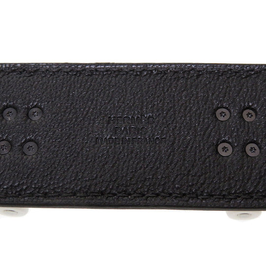 HERMES key ring Chevre, Swift black charm finger skateboard unisex(Unisex) Used Authentic