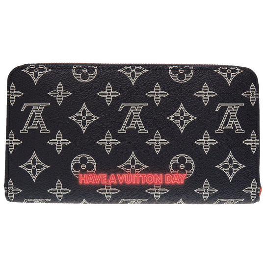 LOUIS VUITTON Long Wallet Purse M62931 Monogram ink Navy Zip Around Monogram ink Zippy Organizer mens Used Authentic