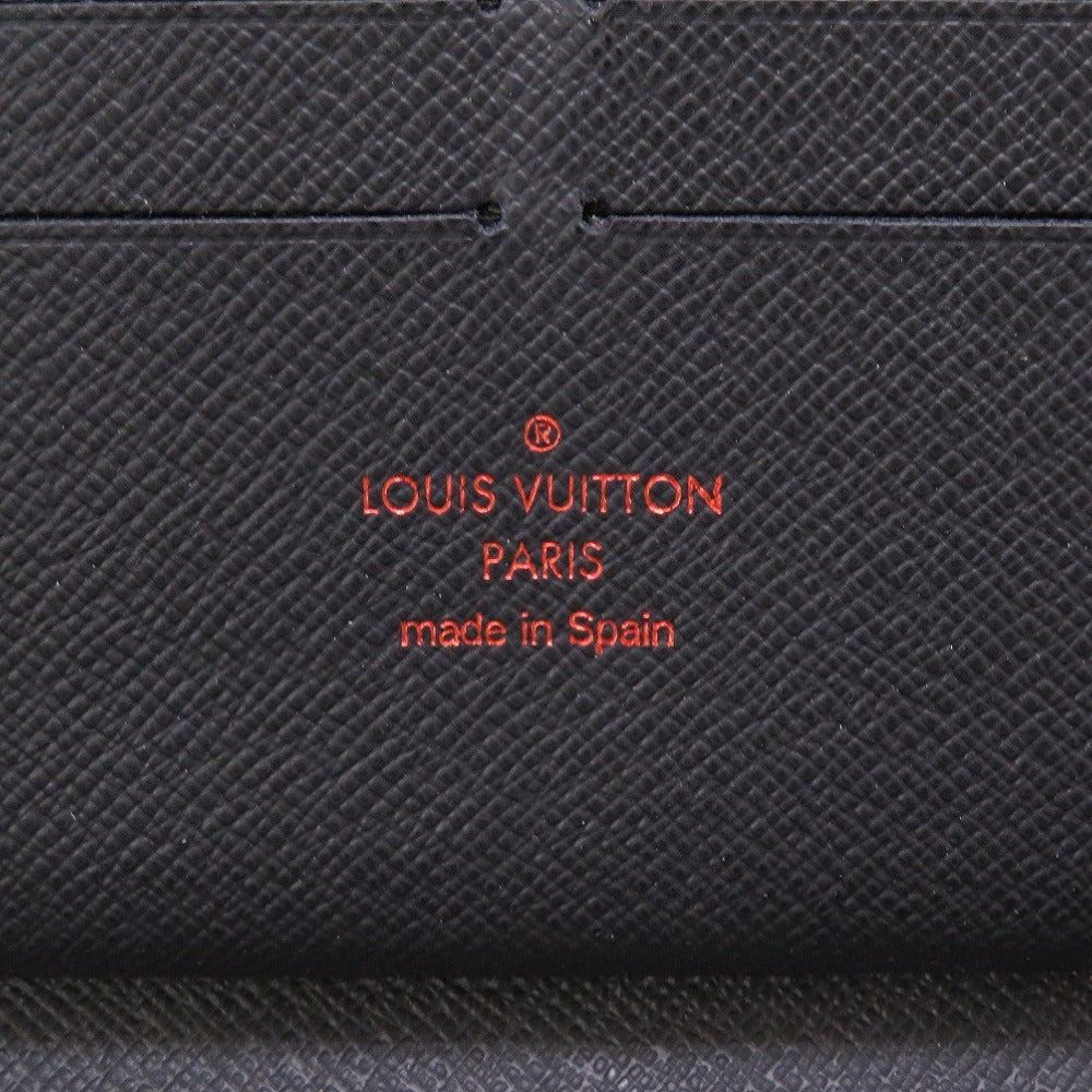 LOUIS VUITTON Long Wallet Purse M62931 Monogram ink Navy Zip Around Monogram ink Zippy Organizer mens Used Authentic
