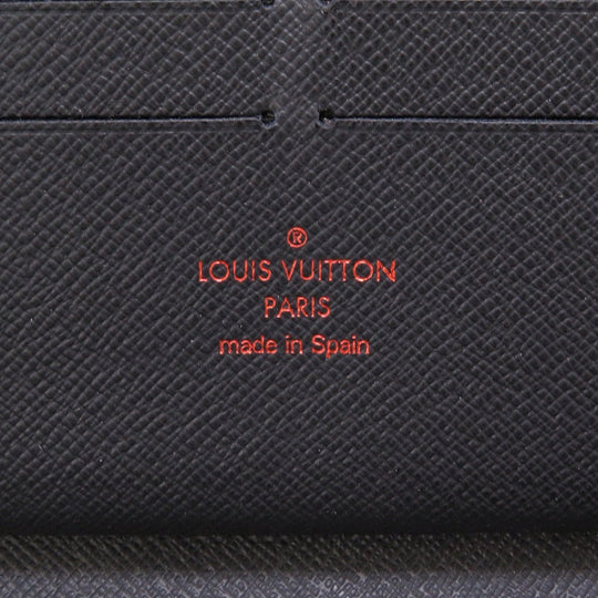 LOUIS VUITTON Long Wallet Purse M62931 Monogram ink Navy Zip Around Monogram ink Zippy Organizer mens Used Authentic