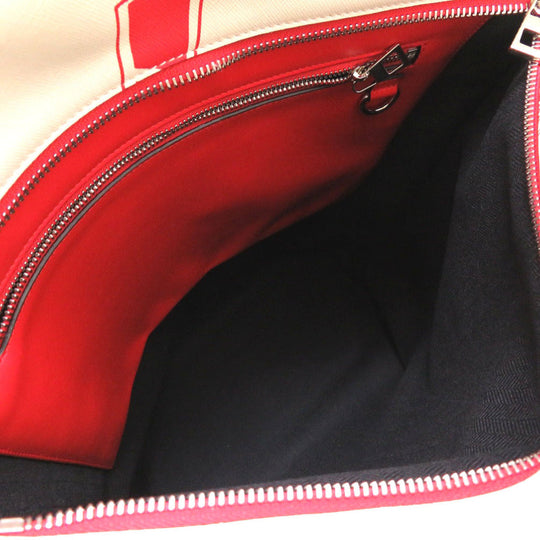 LOEWE Tote Bag leather Ivory x Gundam Shopper Bag unisex(Unisex) Used Authentic