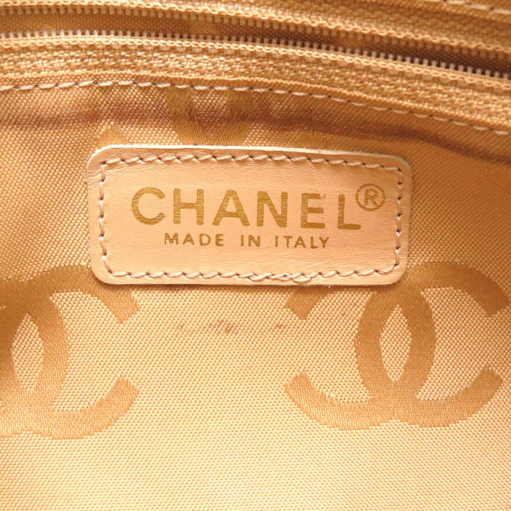 CHANEL Tote Bag Caviar skin beige COCO Mark Women Used Authentic