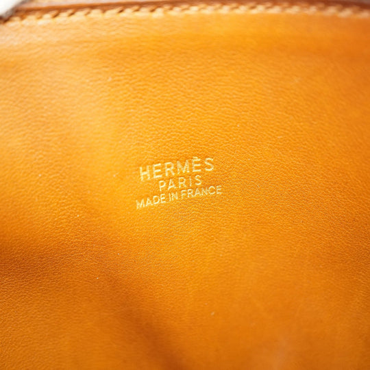 HERMES Handbag Boxcalf, Vibrato Noazette Bored 35 Women Used Authentic