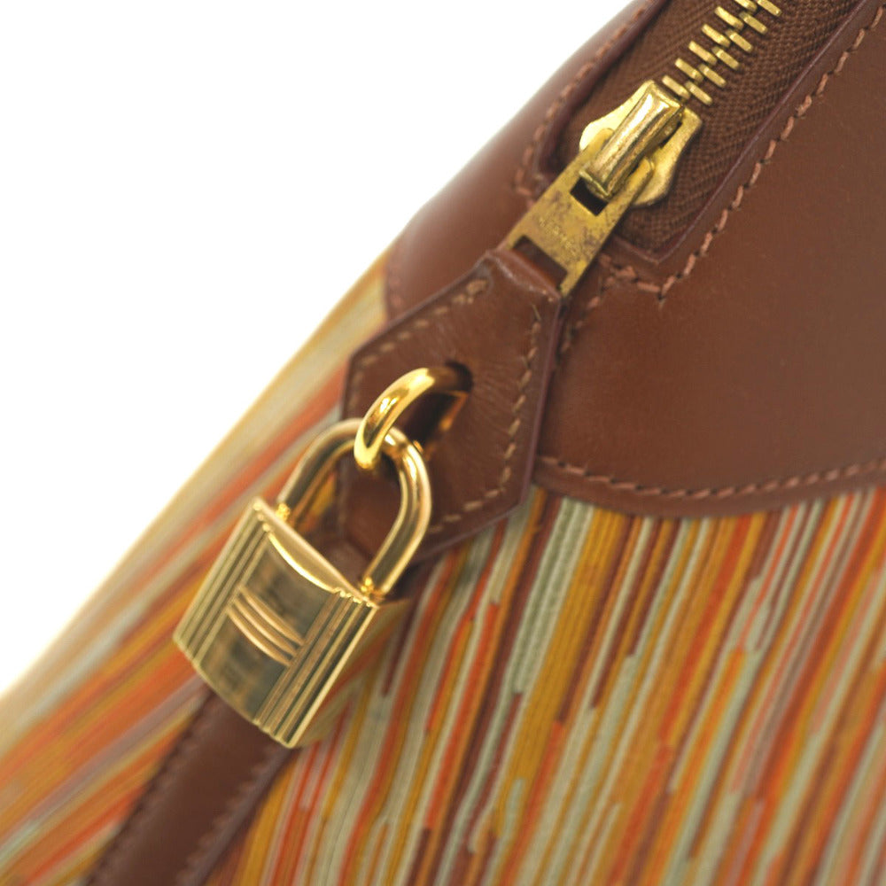 HERMES Handbag Boxcalf, Vibrato Noazette Bored 35 Women Used Authentic